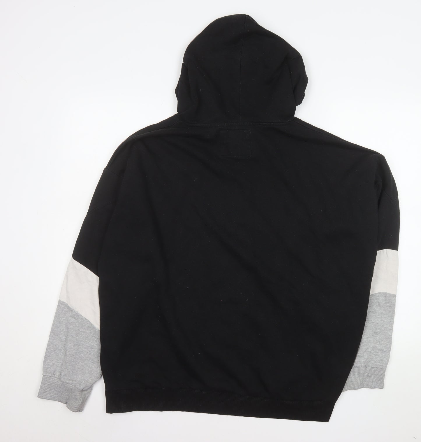 Genetic Apparel Mens Black Pullover Hoodie Size L Regular Fit