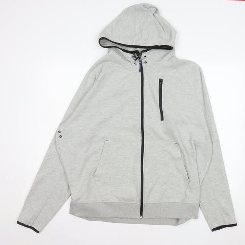 Snowdonia Men's Grey XL Hooded Full Zip Outdoor Jacket