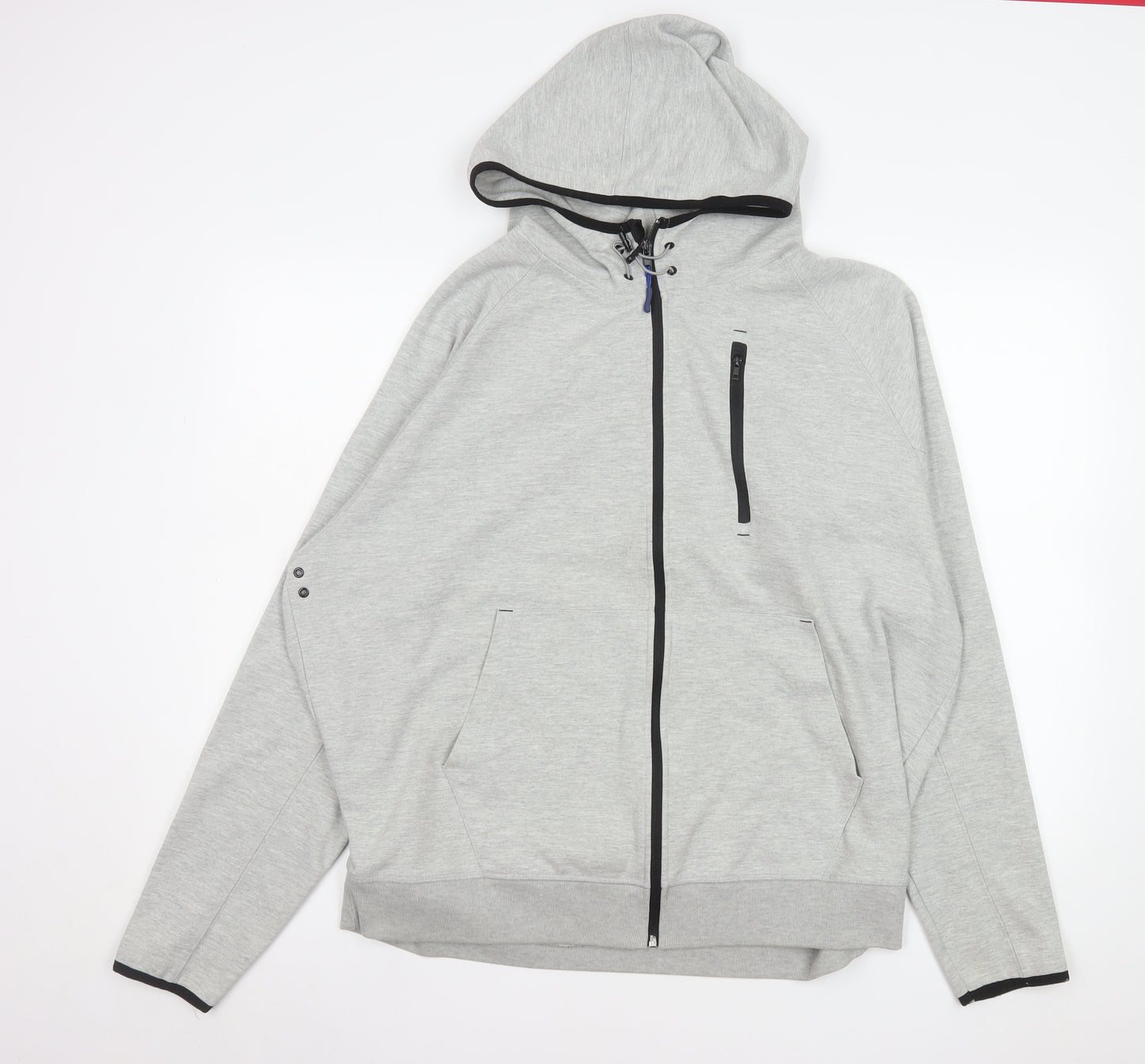 Snowdonia Men's Grey XL Hooded Full Zip Outdoor Jacket