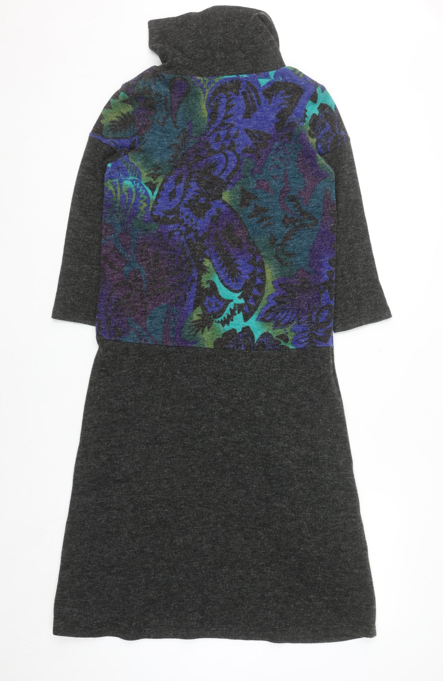 Refa Womens Multicoloured Floral Knit Shift Dress Size 12