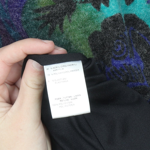Refa Womens Multicoloured Floral Knit Shift Dress Size 12