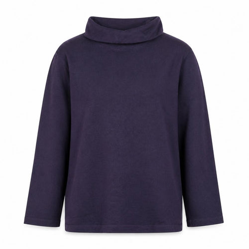 Karin Glasmacher Women's Purple Roll Neck Knit Jumper Size 14