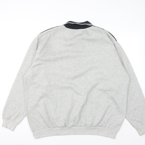 Premier Man Mens Grey Collared XL Henley Sweatshirt