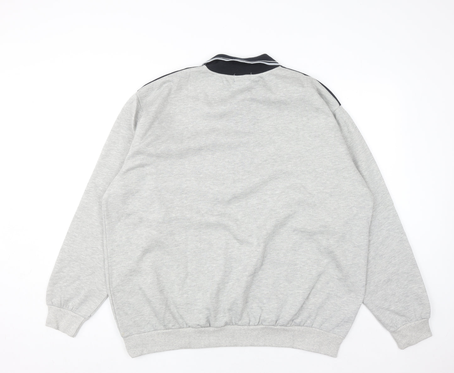 Premier Man Mens Grey Collared XL Henley Sweatshirt