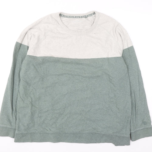 Fat Face Men’s Green Crew Neck Cotton Pullover Sweatshirt L
