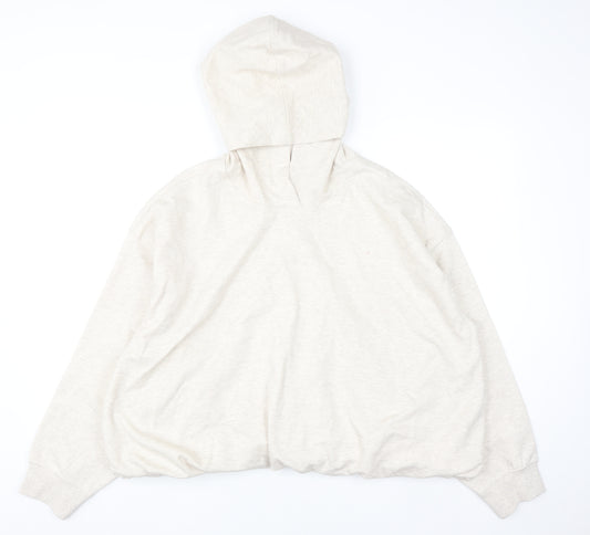 Marks and Spencer Womens Beige XL Pullover Hoodie Cotton Blend