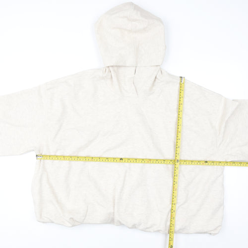 Marks and Spencer Womens Beige XL Pullover Hoodie Cotton Blend