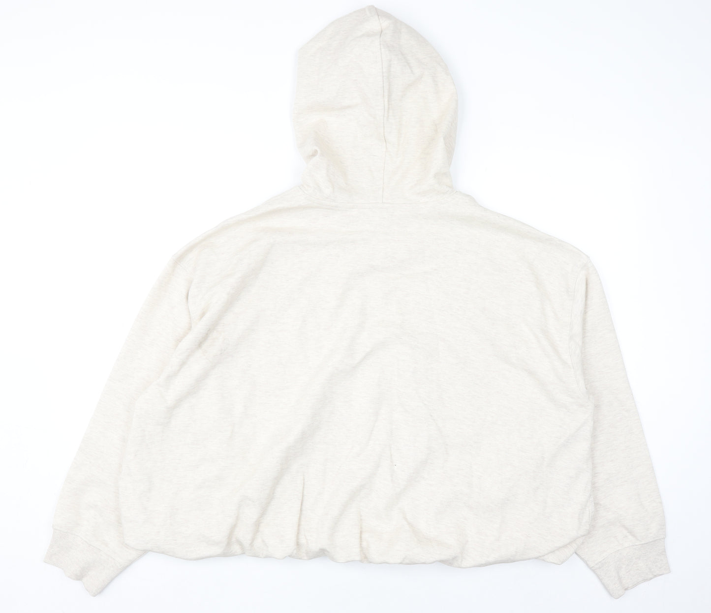 Marks and Spencer Womens Beige XL Pullover Hoodie Cotton Blend