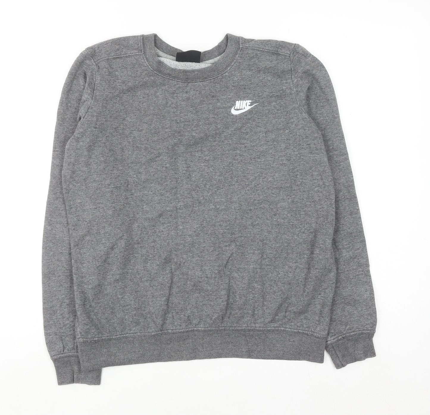 Nike Men's Grey Small Pullover Sweatshirt Crew Neck Fleece
