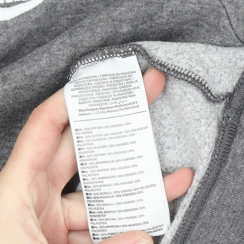 Nike Men's Grey Small Pullover Sweatshirt Crew Neck Fleece