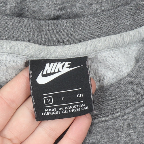 Nike Men's Grey Small Pullover Sweatshirt Crew Neck Fleece