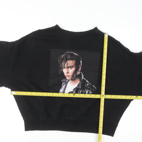 H&M Divided Women’s Black Cry-Baby Pullover Sweatshirt M