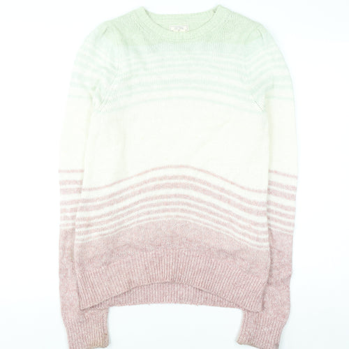 Fat Face Women's Multicoloured Striped Crew Neck Jumper Size 10