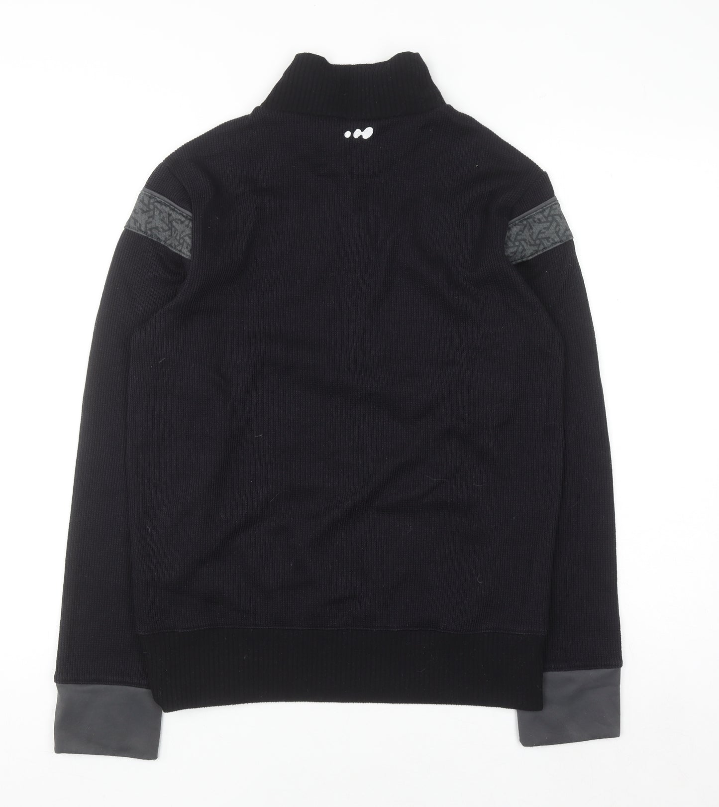 Wed'ze Men's Black High Neck Thermal Pullover Jumper Size M