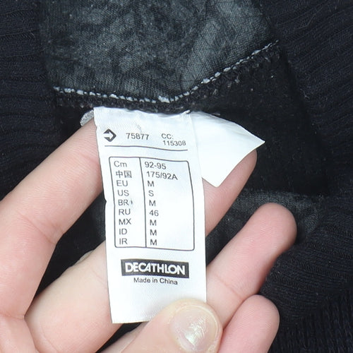 Wed'ze Men's Black High Neck Thermal Pullover Jumper Size M