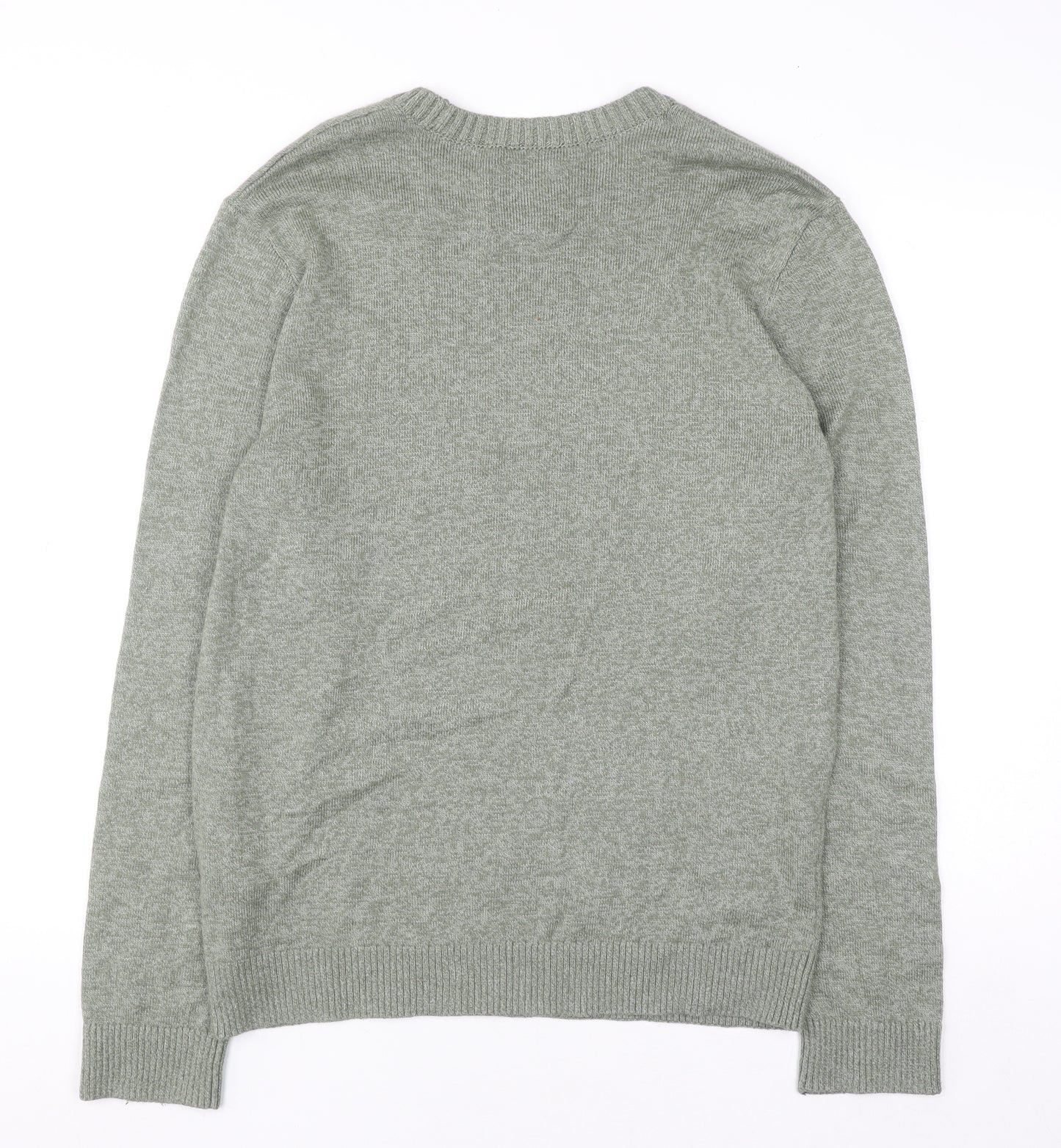 Hollister Mens Grey Cotton Blend Crew Neck Pullover Jumper XL