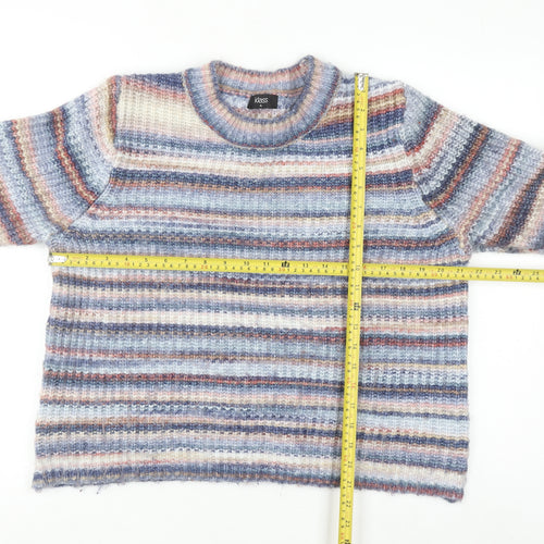 Klass Women's Multicoloured XL Striped Chunky Knit Jumper