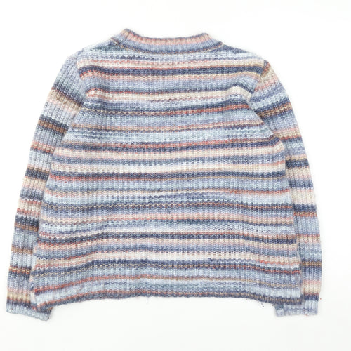Klass Women's Multicoloured XL Striped Chunky Knit Jumper