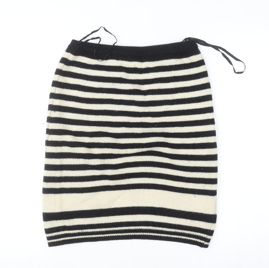 Co-Ords Women’s Black Wool Striped Knit Pencil Skirt M