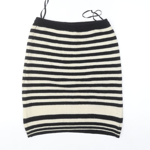 Co-Ords Women’s Black Wool Striped Knit Pencil Skirt M