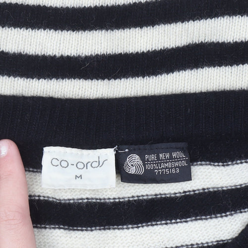 Co-Ords Women’s Black Wool Striped Knit Pencil Skirt M