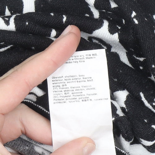 Betty Barclay Women's Black Floral Knit Cardigan Size 10
