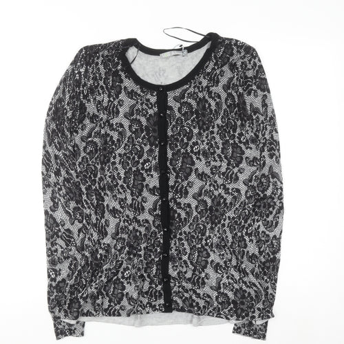 Marks and Spencer Womens Grey Lace Floral Cardigan UK 10