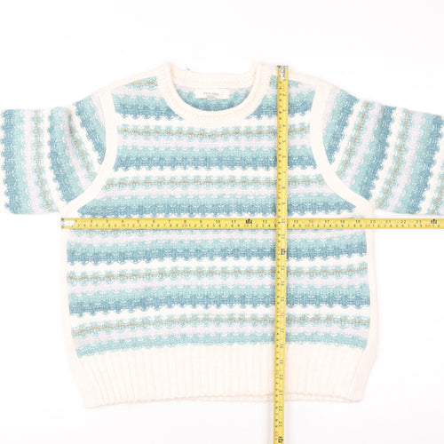 Marks and Spencer Per Una Women's Multicoloured S Crew Neck Jumper