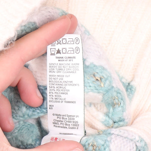Marks and Spencer Per Una Women's Multicoloured S Crew Neck Jumper