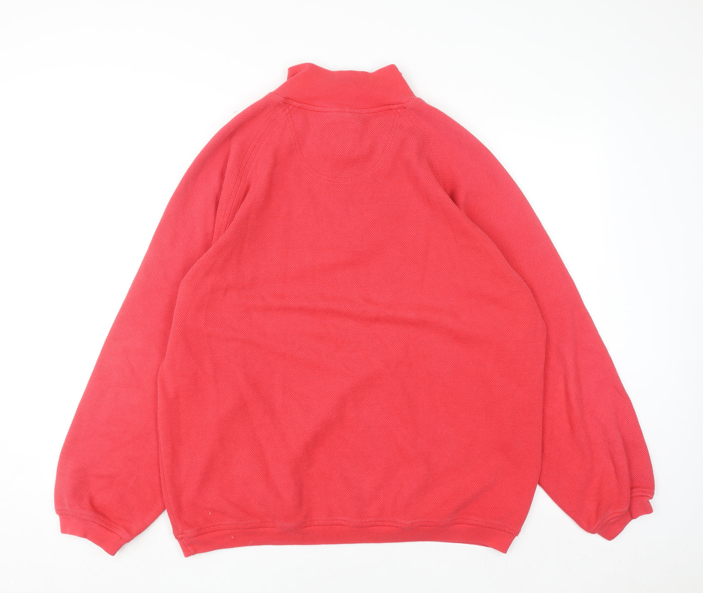 TAO Joy-Sportswear Men's Red XL 1/2 Zip Sweatshirt