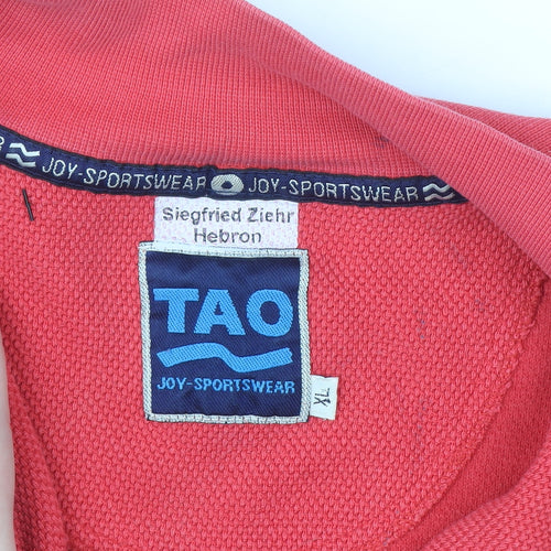TAO Joy-Sportswear Men's Red XL 1/2 Zip Sweatshirt
