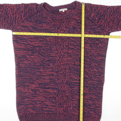 Dagmar Women's Multicoloured Knit Cable Pullover Jumper Size L
