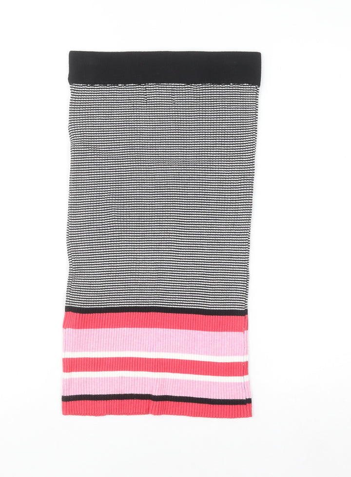 ONLY Women’s Black Striped Knit Pencil Skirt Size S