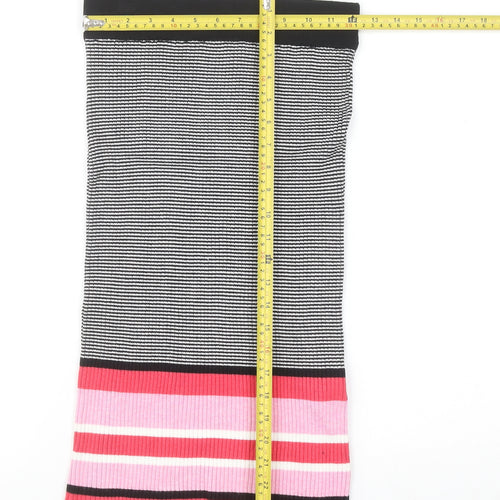 ONLY Women’s Black Striped Knit Pencil Skirt Size S