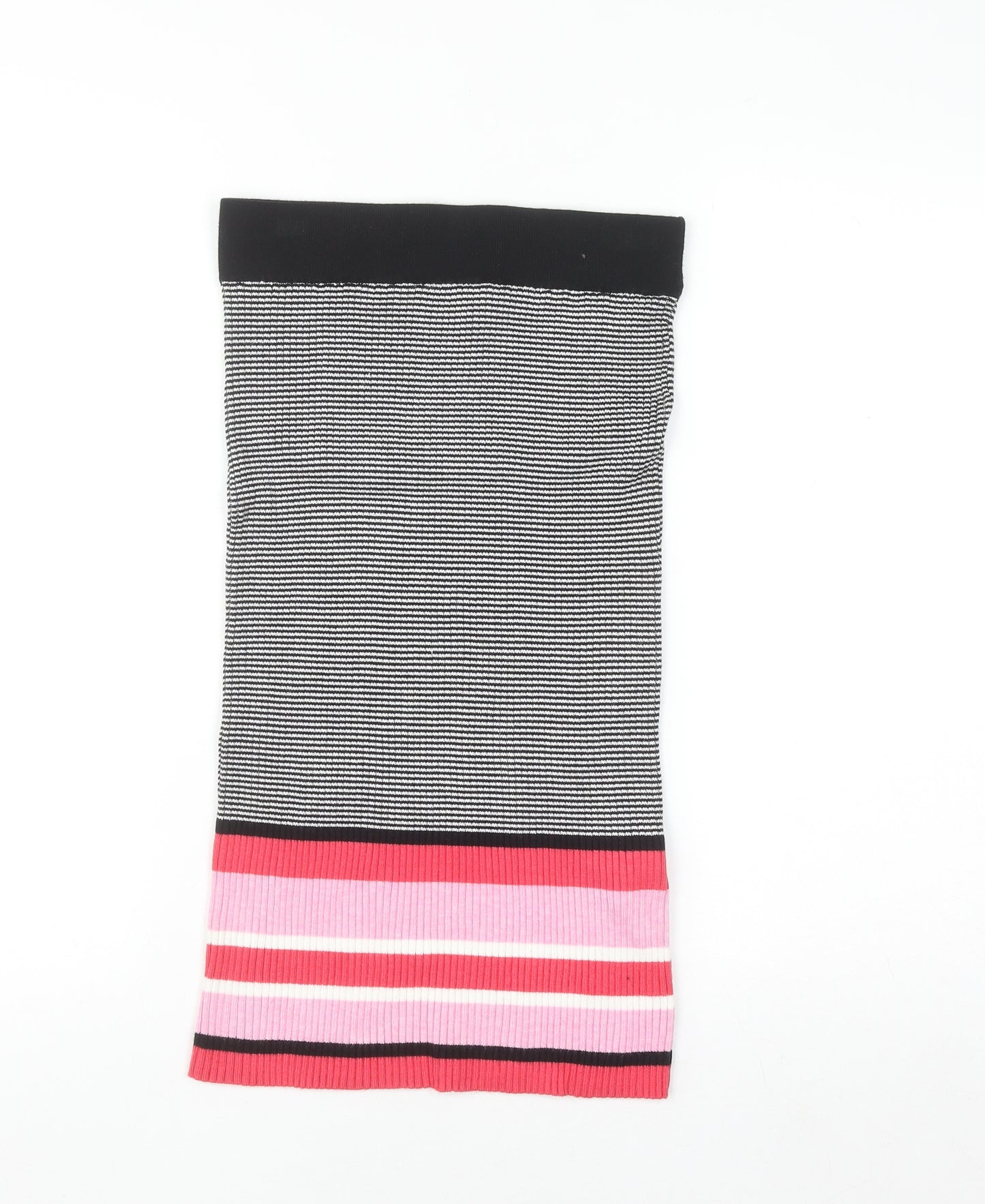 ONLY Women’s Black Striped Knit Pencil Skirt Size S
