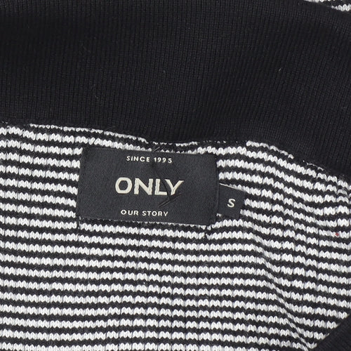 ONLY Women’s Black Striped Knit Pencil Skirt Size S