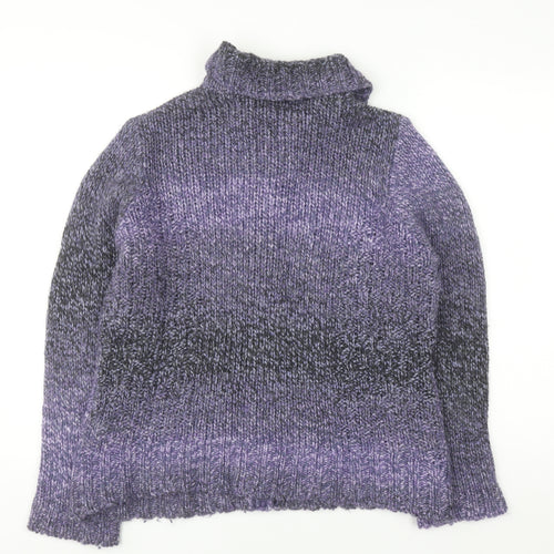 Marks and Spencer Womens Purple Long Sleeve Collared Cardigan Size 16