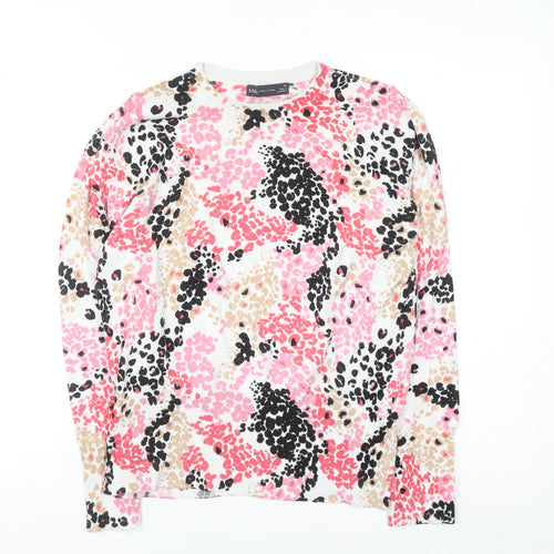 Marks and Spencer Women’s Multicoloured Animal Print Long Sleeve T-Shirt Size 10