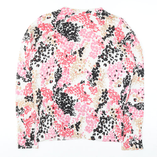 Marks and Spencer Women’s Multicoloured Animal Print Long Sleeve T-Shirt Size 10