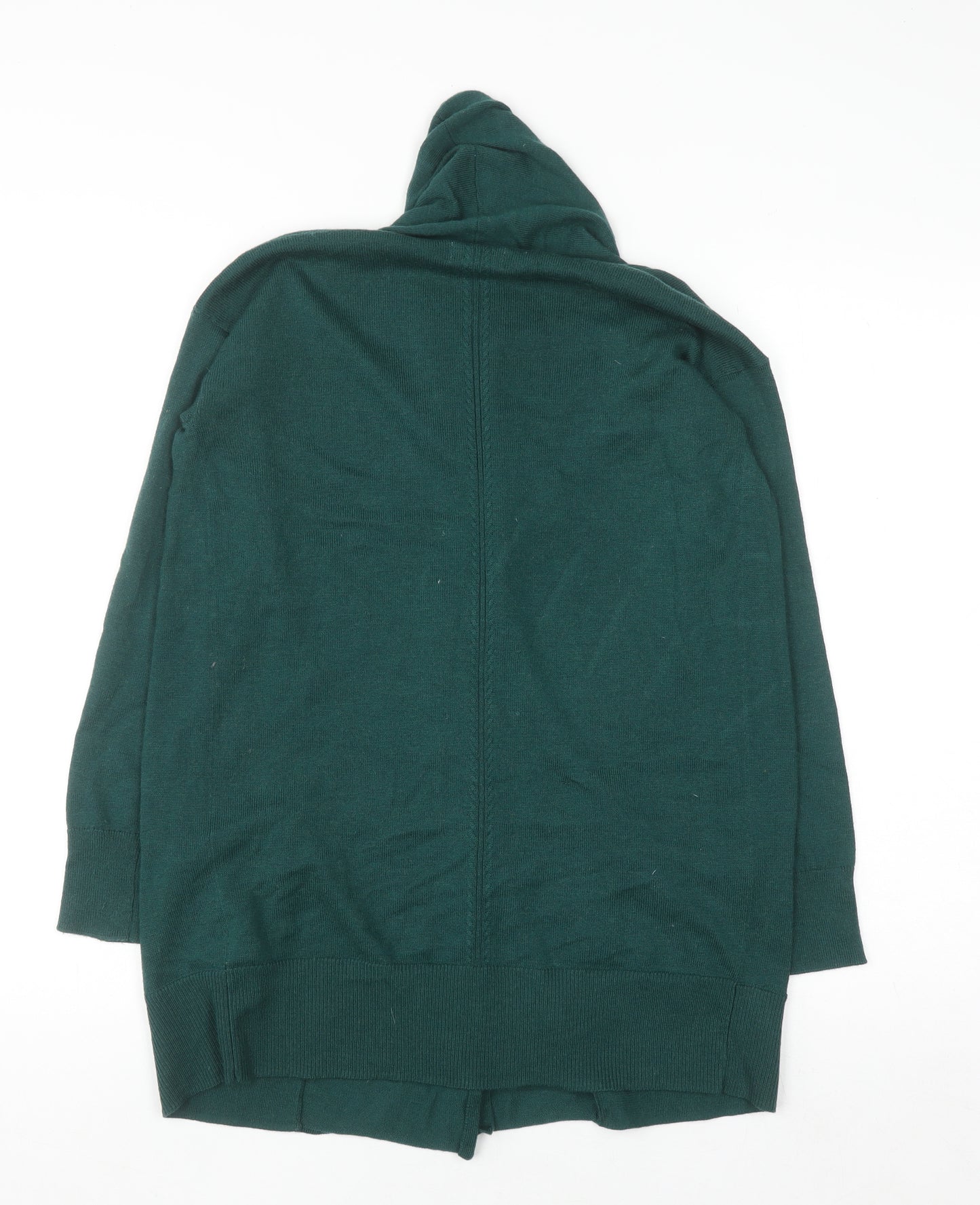 Fat Face Women's Green Wool Blend Long Sleeve Cardigan UK 12