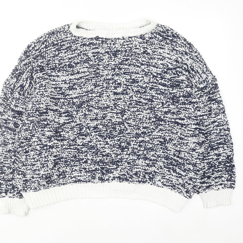 Tu Women’s Multicoloured Chunky Knit Crew Neck Pullover Jumper Size 22