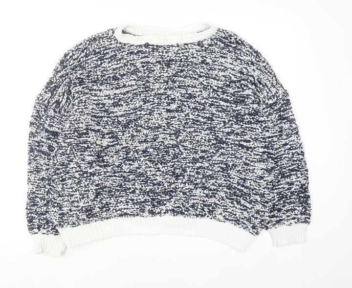 Tu Women’s Multicoloured Chunky Knit Crew Neck Pullover Jumper Size 22