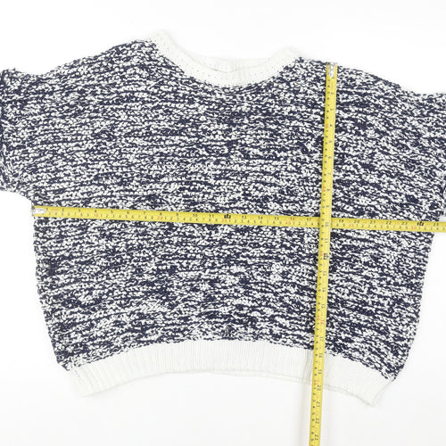 Tu Women’s Multicoloured Chunky Knit Crew Neck Pullover Jumper Size 22