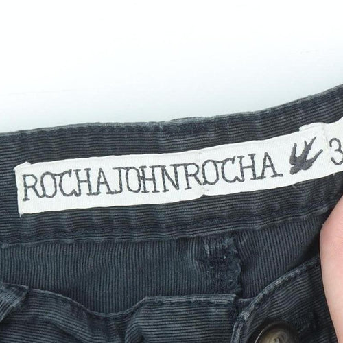 Rocha John Rocha Men's Black 34L Cotton Chino Trousers