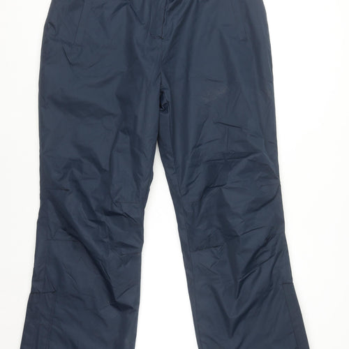 Mountain Warehouse Women Navy Blue Snow Pants UK 14 Water Resistant Warm Trousers