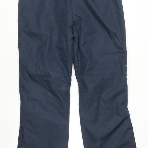 Mountain Warehouse Women Navy Blue Snow Pants UK 14 Water Resistant Warm Trousers