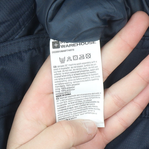 Mountain Warehouse Women Navy Blue Snow Pants UK 14 Water Resistant Warm Trousers
