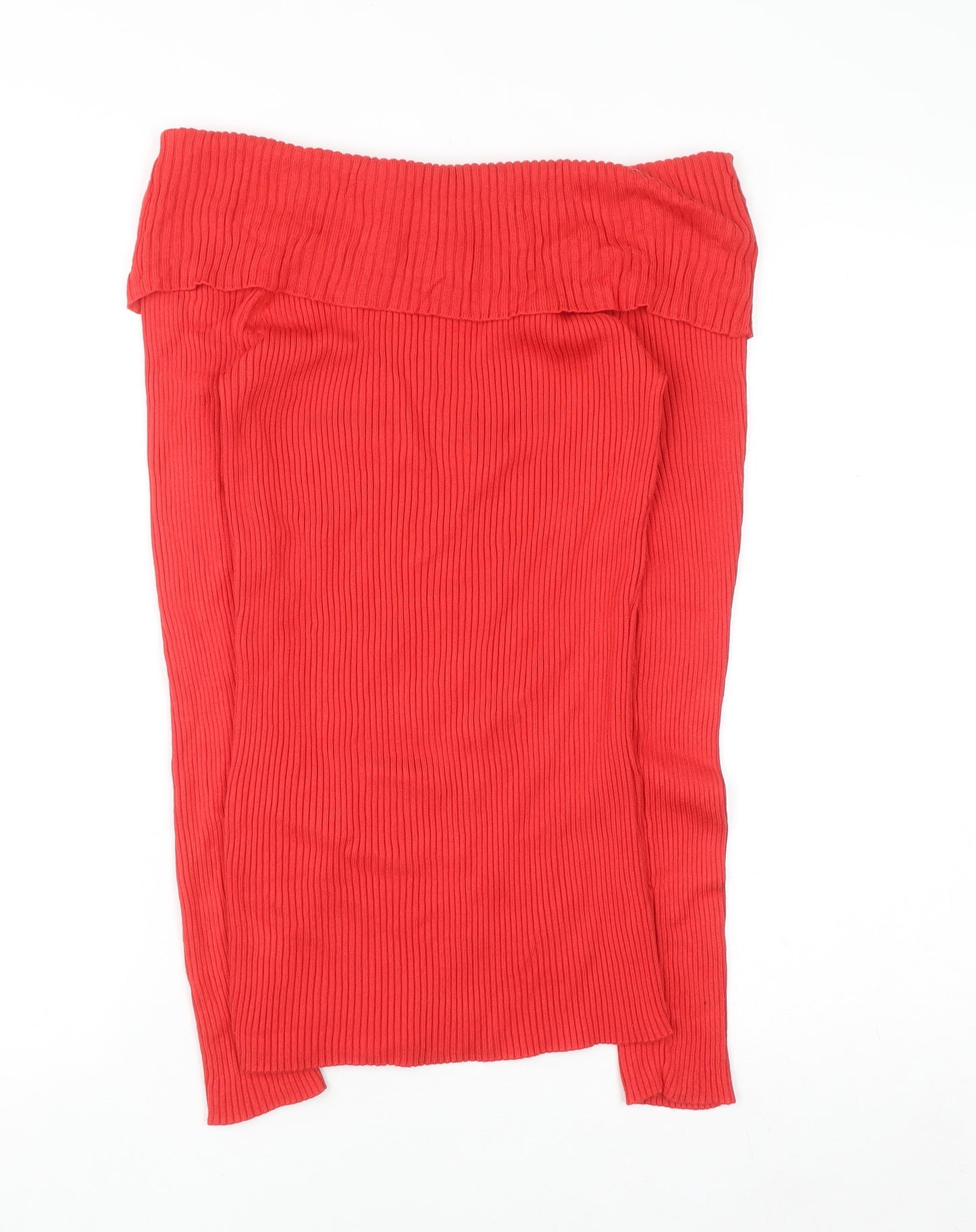 Joe Browns Women Red Off Shoulder Knit Top Size 12
