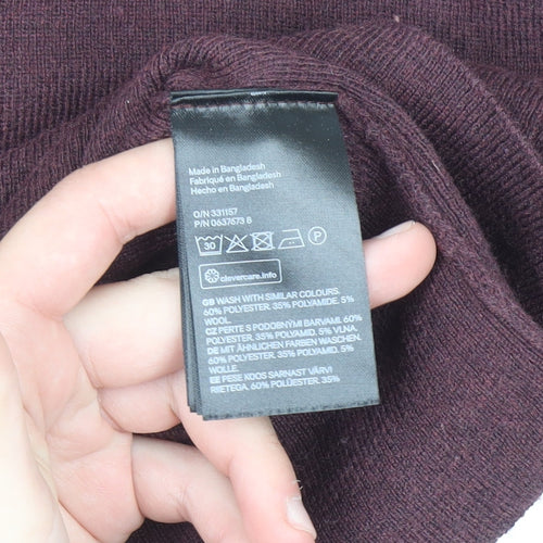 H&M Conscious Women’s Brown V-Neck Knit Jumper XS