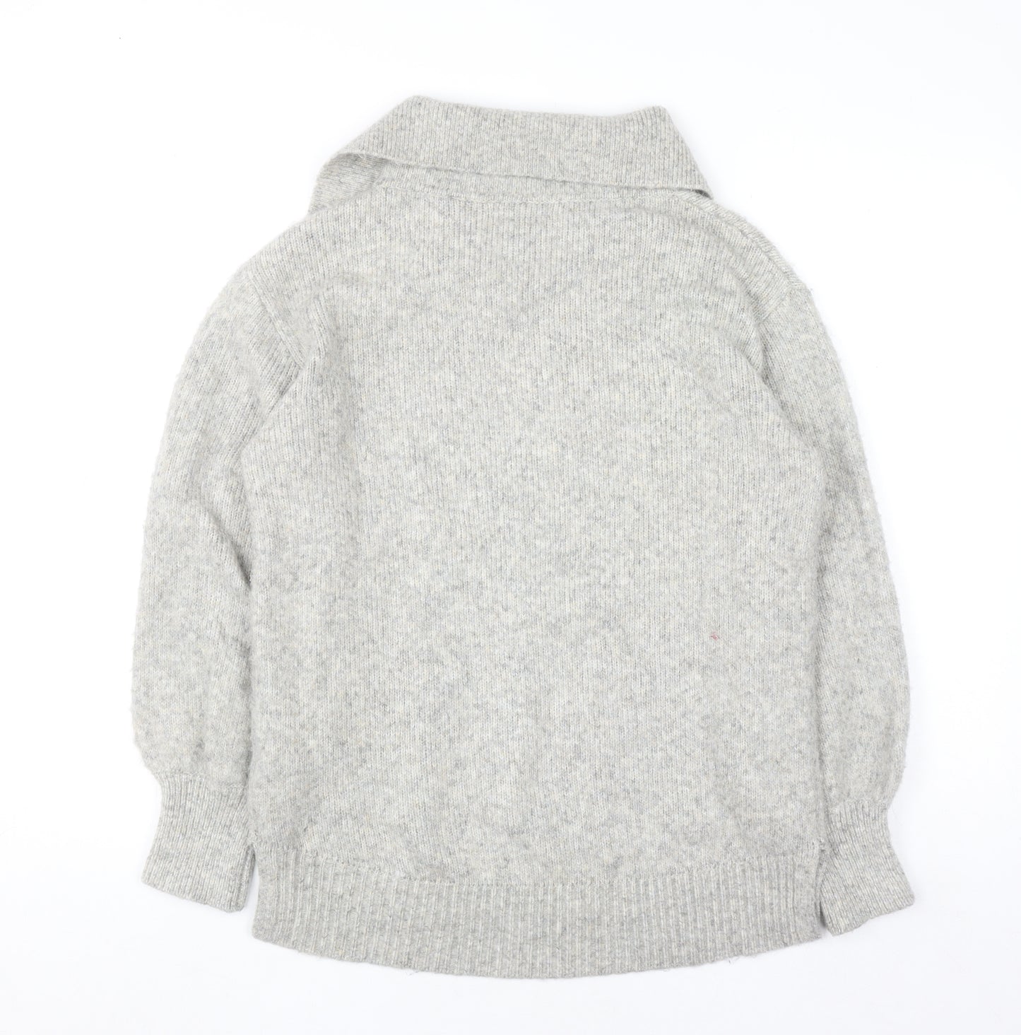 Monsoon Women’s Grey Collared Pullover Knit Jumper M